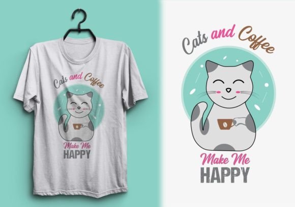 Cat and Coffee T-shirt Design Review
