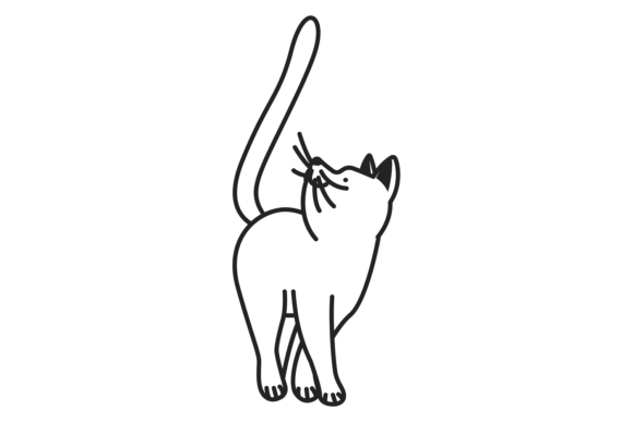 Cat Icon Funny Pet Black Line Symbol Review