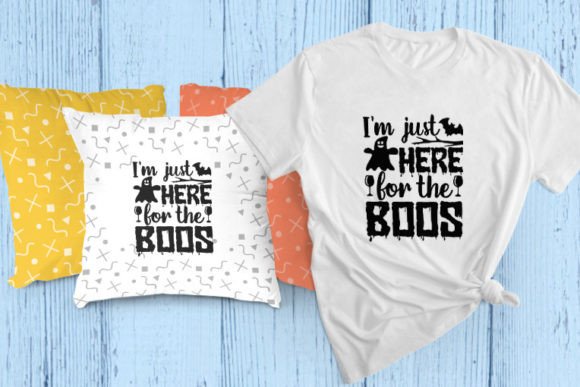 I m Just Here for Halloween Svg Tshirt