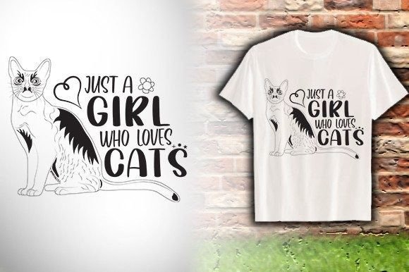 Just-a-Girl-Who-Loves-Cat T-Shirt Design Review