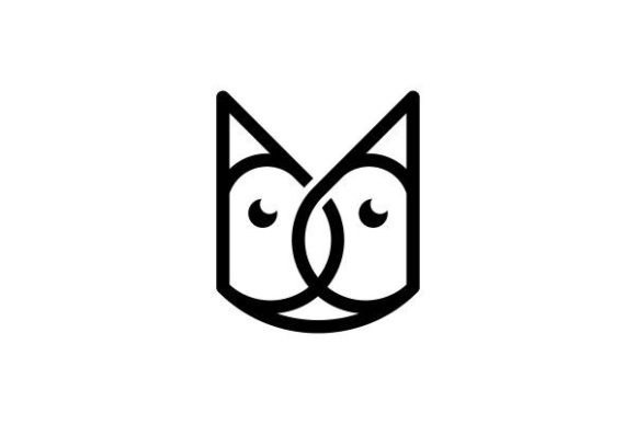 Letter M Cat Line Logo Design Review for Embroidery Projects