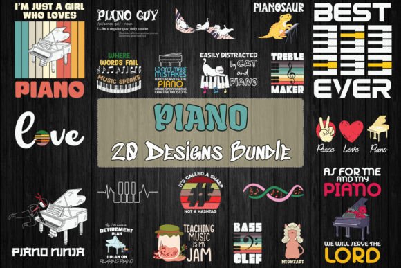 Piano SVG Bundle 20 Designs Review
