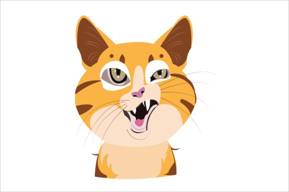 Pretty Look Orange Cat Illustration Review