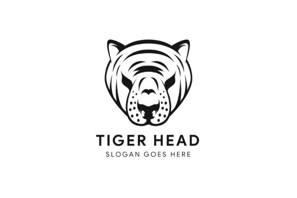 Tiger Face Head Logo Review for Embroidery Projects